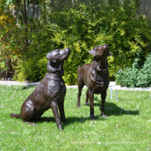 Bronze Dog Labador Retreiver Statue für Wohnkultur